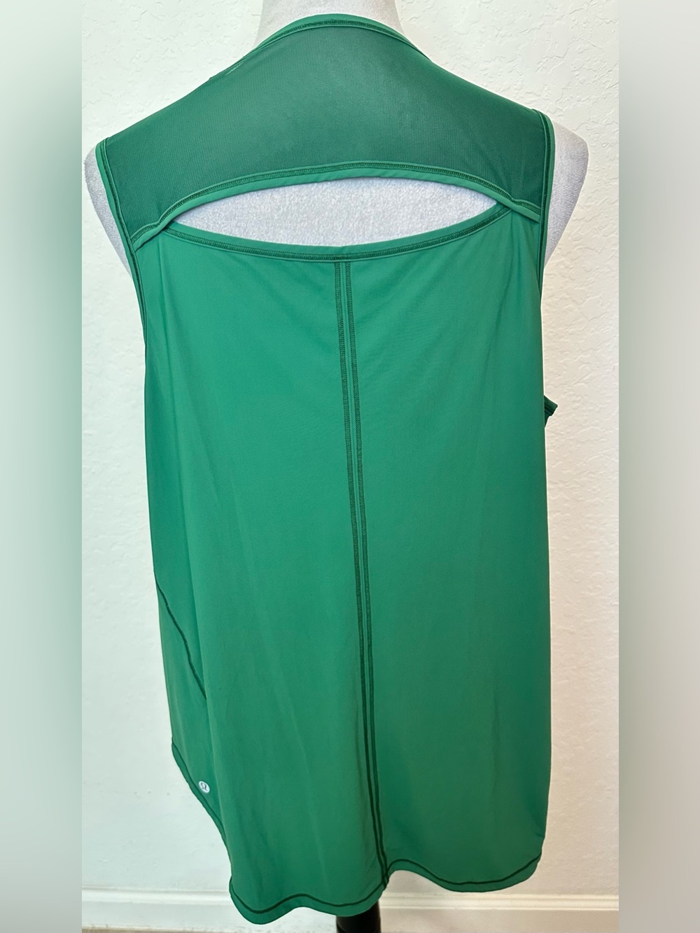 Lululemon Sculpt Tank Everglade Green Open Back Athletic Top Large